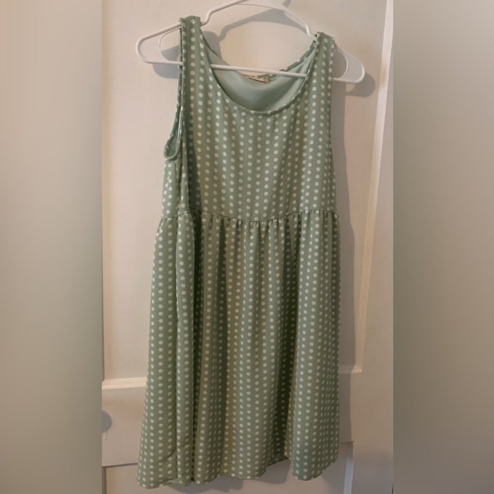 Altard State Green Polka Dot Dress